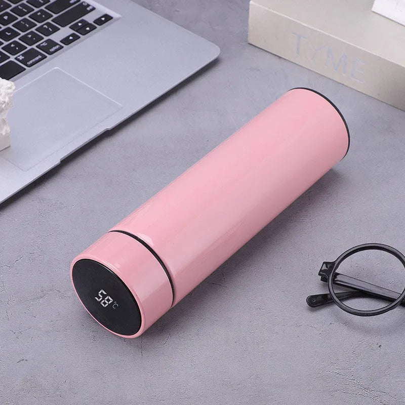 500ML Intelligent Temperature Stainless Steel Thermos Bottle Sports Water Cup Car Insulated Cup Thermal Mug Travel Vacuum Flasks