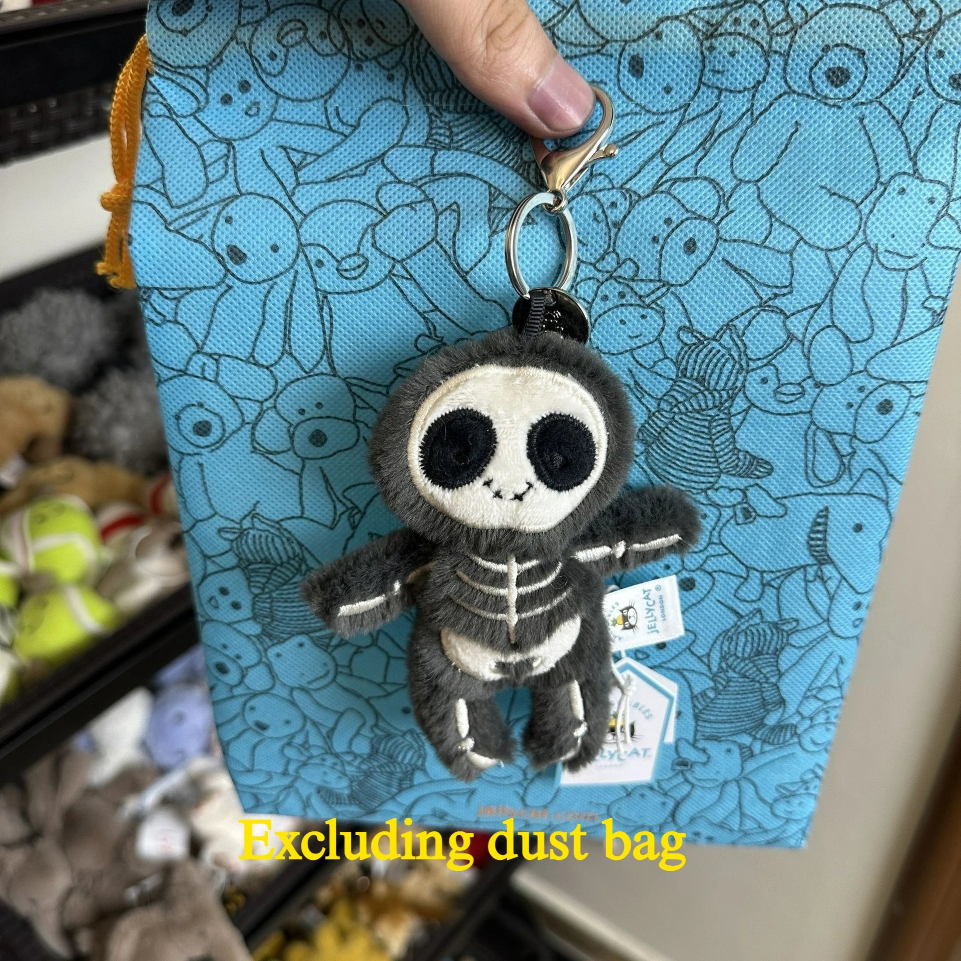 Hot tea bag Jc Cute Plush Toy label cute girl bag charm plush toy keychain Kawaii plush toy Limited New Gift bag