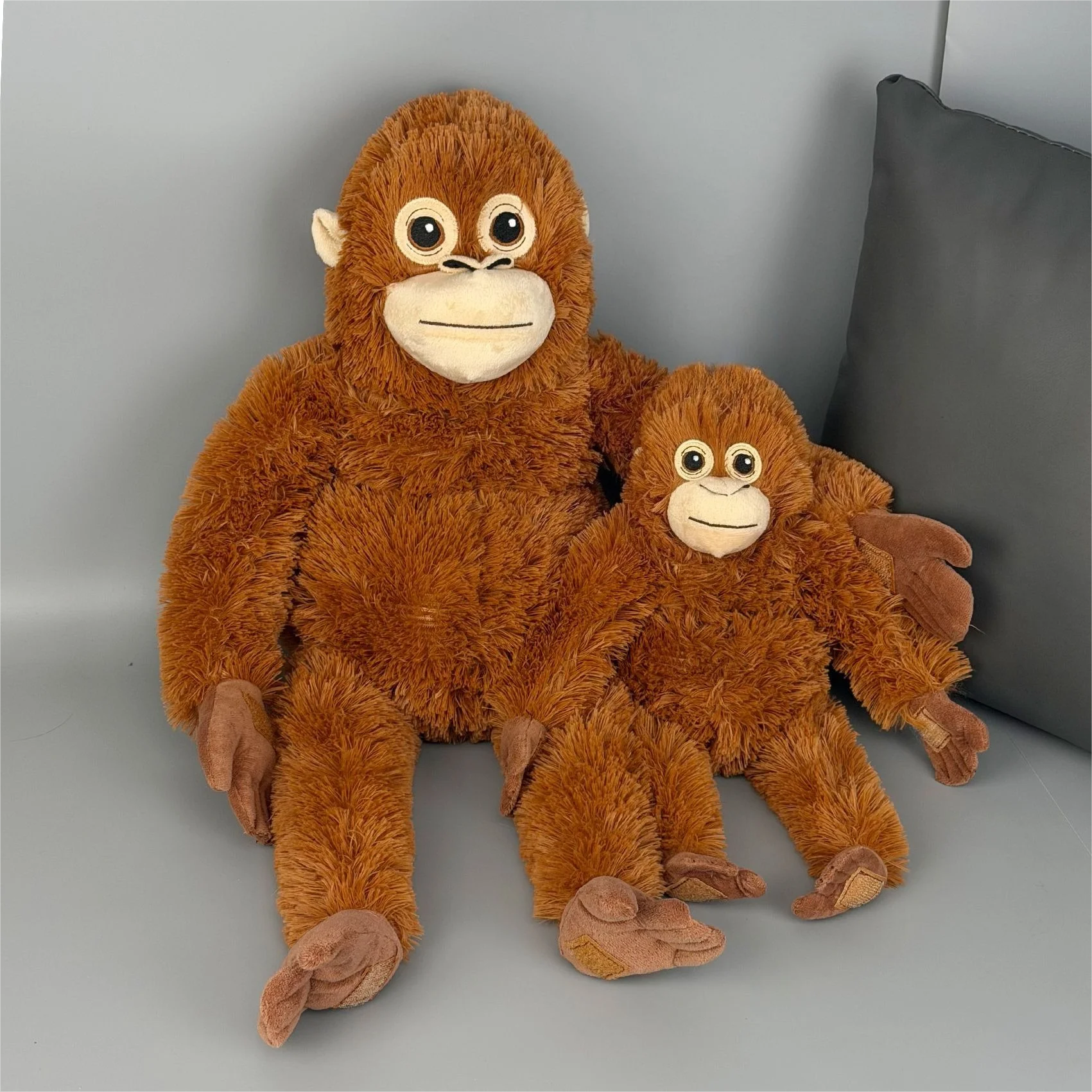 Kawaii Gorilla Plush Toy Cartoon Chimpanzees Monkey Soft Stuffed Doll Keychain Backpack Car Bag Decor Boys Girls Birthday Gifts