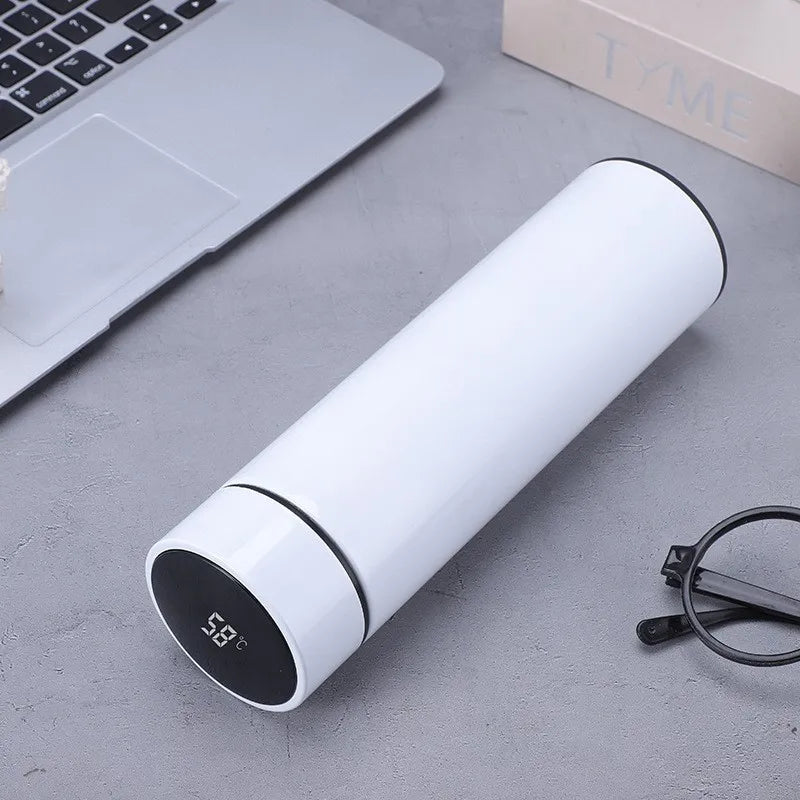 500ML Intelligent Temperature Stainless Steel Thermos Bottle Sports Water Cup Car Insulated Cup Thermal Mug Travel Vacuum Flasks