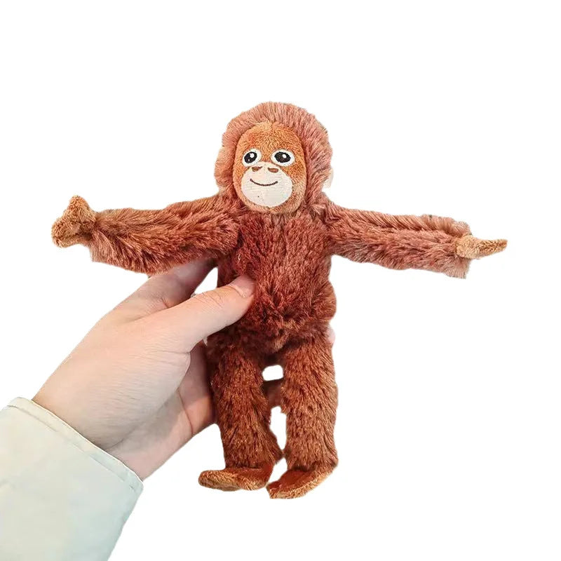 Kawaii Gorilla Plush Toy Cartoon Chimpanzees Monkey Soft Stuffed Doll Keychain Backpack Car Bag Decor Boys Girls Birthday Gifts