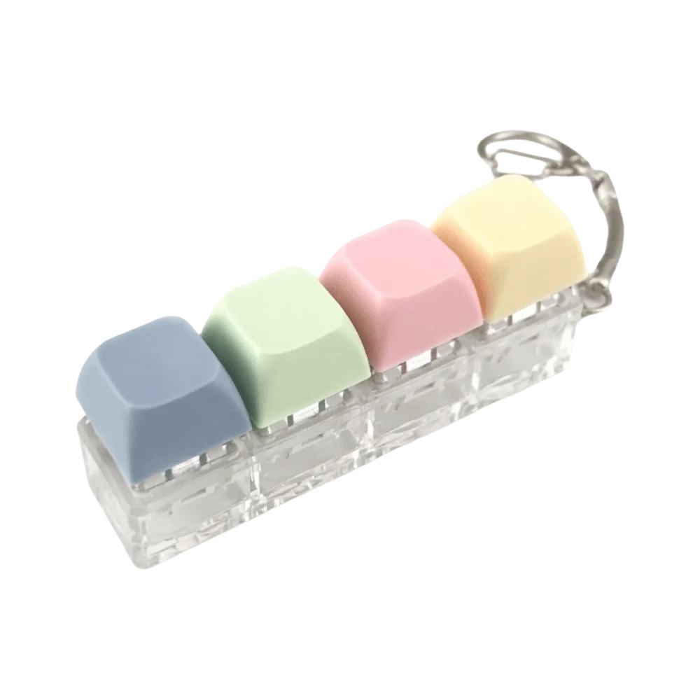 Relaxing 4/9 Keys Finger Keyboard Keycap Key Button Decompression Toy Stress Relief Gadget Pinch Toy Adult