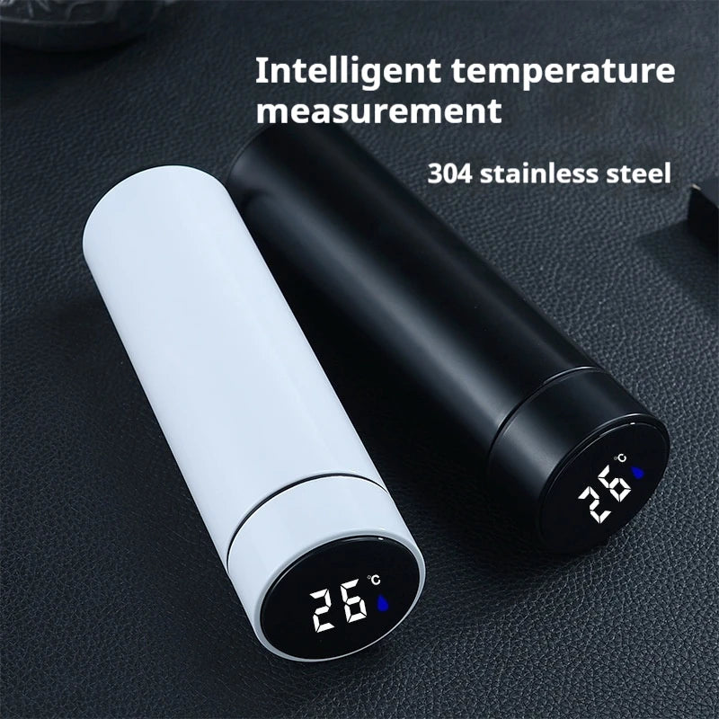 500ML Intelligent Temperature Stainless Steel Thermos Bottle Sports Water Cup Car Insulated Cup Thermal Mug Travel Vacuum Flasks